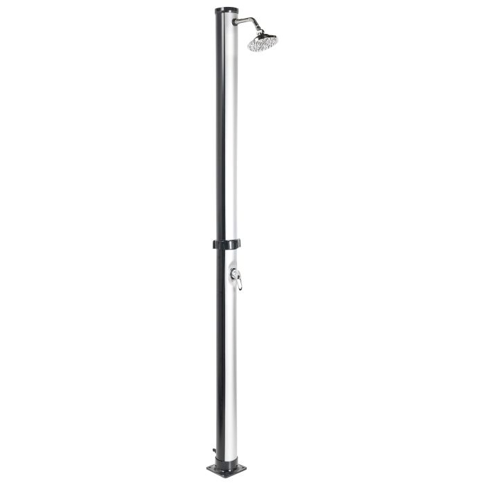 ILQUE Freestanding Outdoor Solar Shower Silver