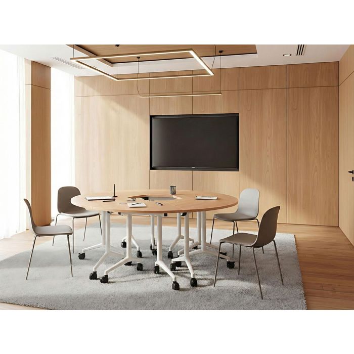 FEYARO Foldable Corner Office Desk - Brown