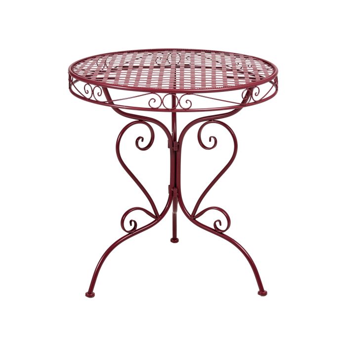 VEYRO Metal Bistro Table - Red