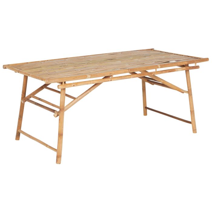 Bamboo Garden Table 180 cm Light Wood TINDARI