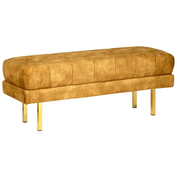 Velvet Bench Yellow ROSEVILLE
