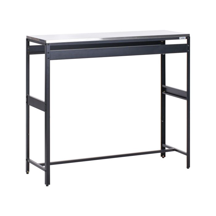 MAENAZ Outdoor Bar Table Black 40 cm 120 cm Metal