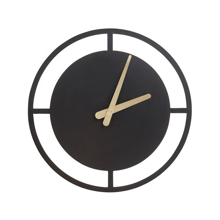 Wall Clock TRIENT 40 cm Metal Black