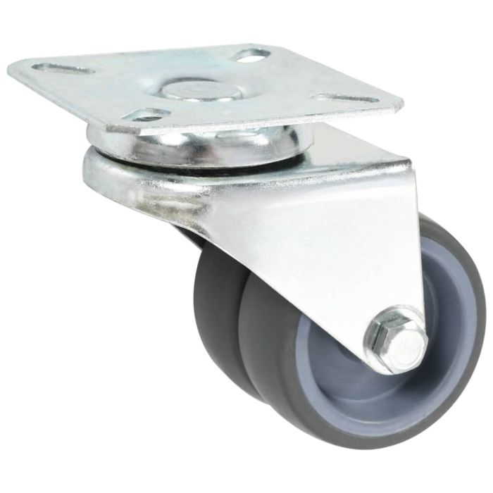 Twin-wheel Swivel Casters 50mm 4 Pcs