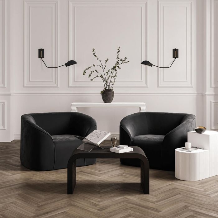 RHEA Wooden Side Table - White