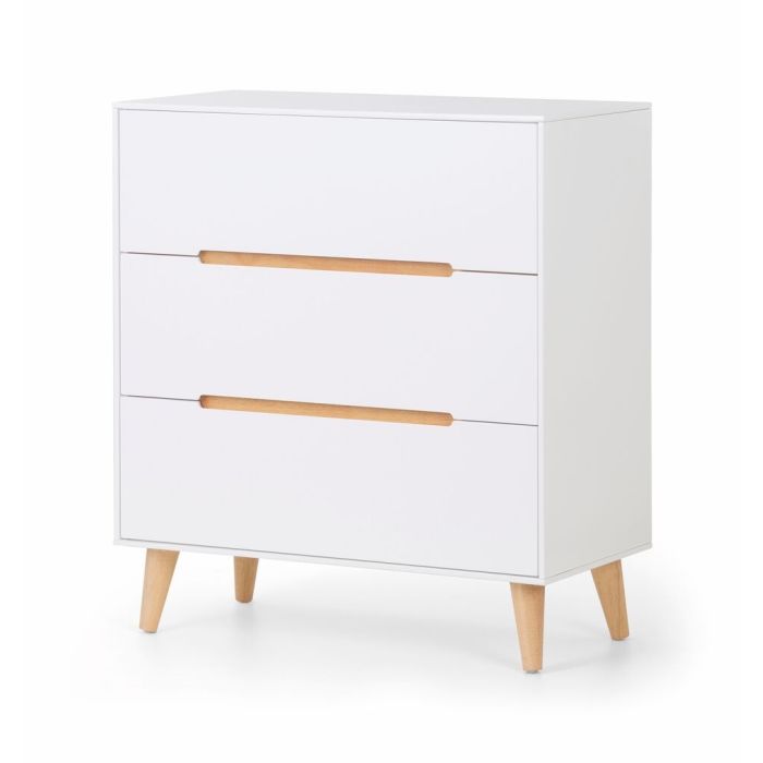 Alicia 3 Drawer Storage Chest - White