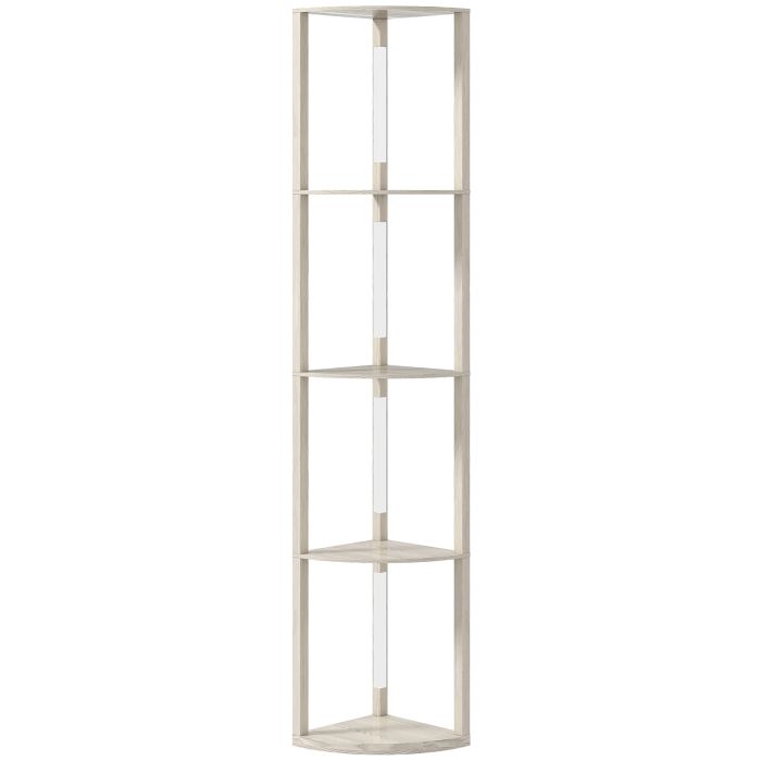 HERON Corner Floor Lamp for Living Room Bedroom Oak