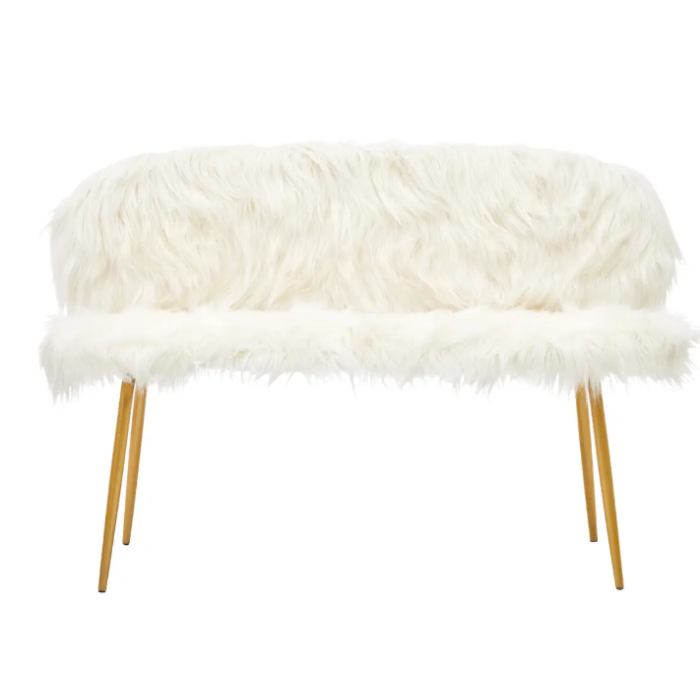 Sienna Sofa With Gold Finish Legs