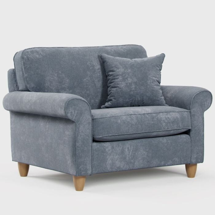 Armchair - COASTAL Fabric - Steel 123cm
