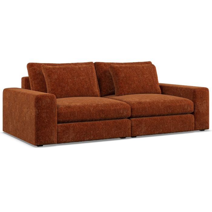 2 Seater Sofa - SOVA Fabric Deep Terra