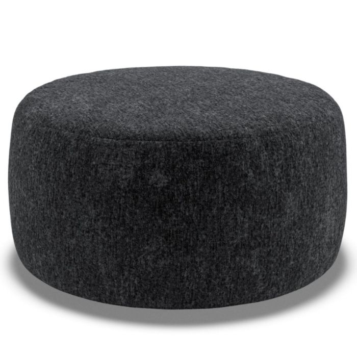 Footstool - GRAZ Fabric Black