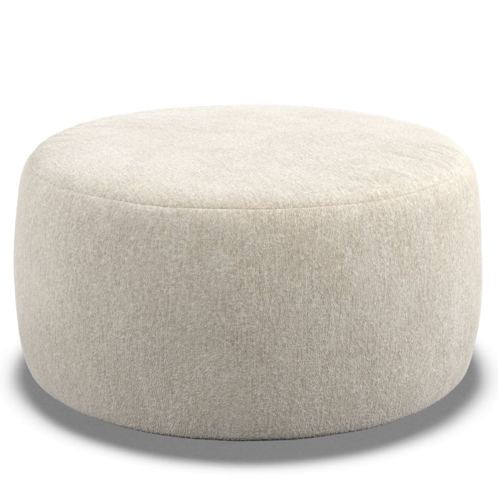 Footstool - GRAZ Fabric Ivory