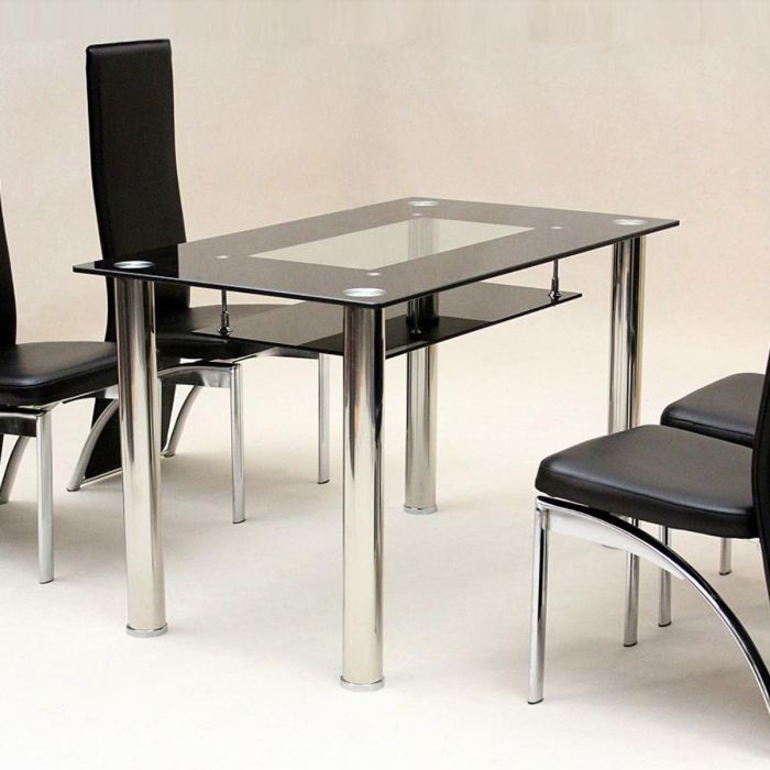 Bramwell Glass Small Dining Table