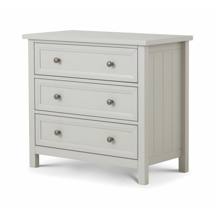Maine 3 Drawer Storage Chest - Grey