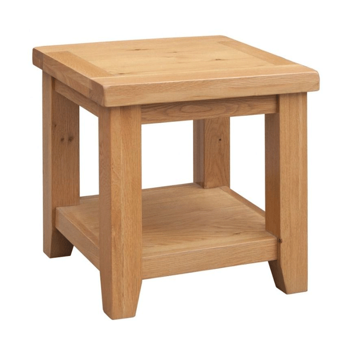 Wycombe Traditional Oak Lamp Side Table - Light Oak