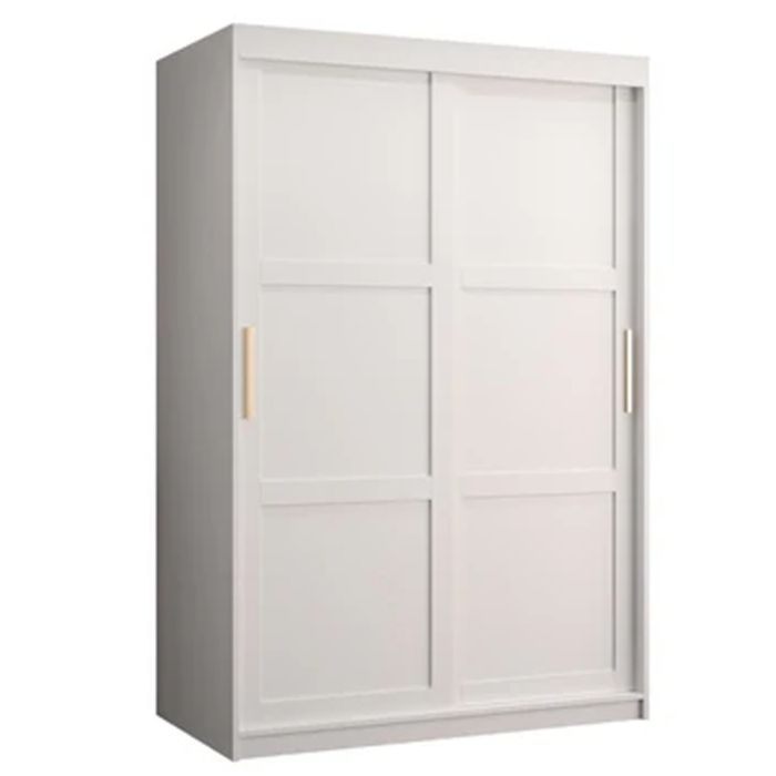 CLIFFORD 2 Door Sliding Wardrobe White - 120cm