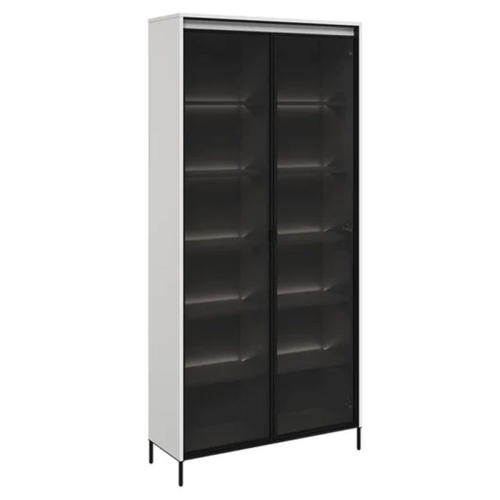 TRADESSA Tall Display Cabinet - White Matt