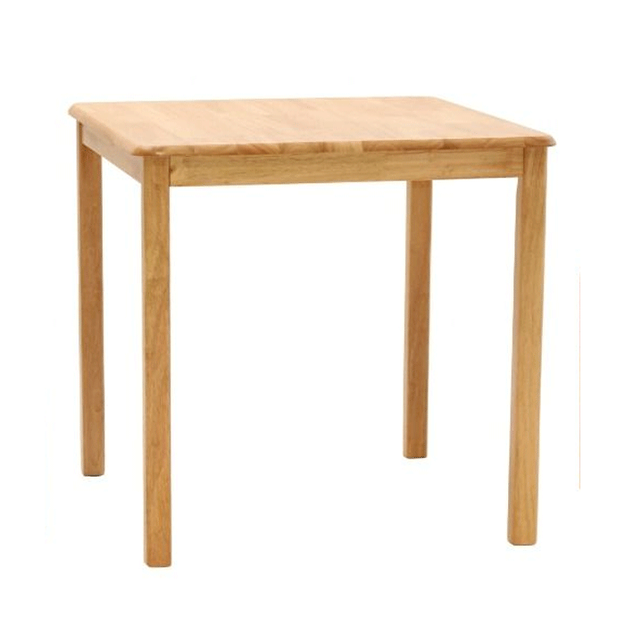 Gretna Square Solid Rubberwood Dining Table - Natural Finish