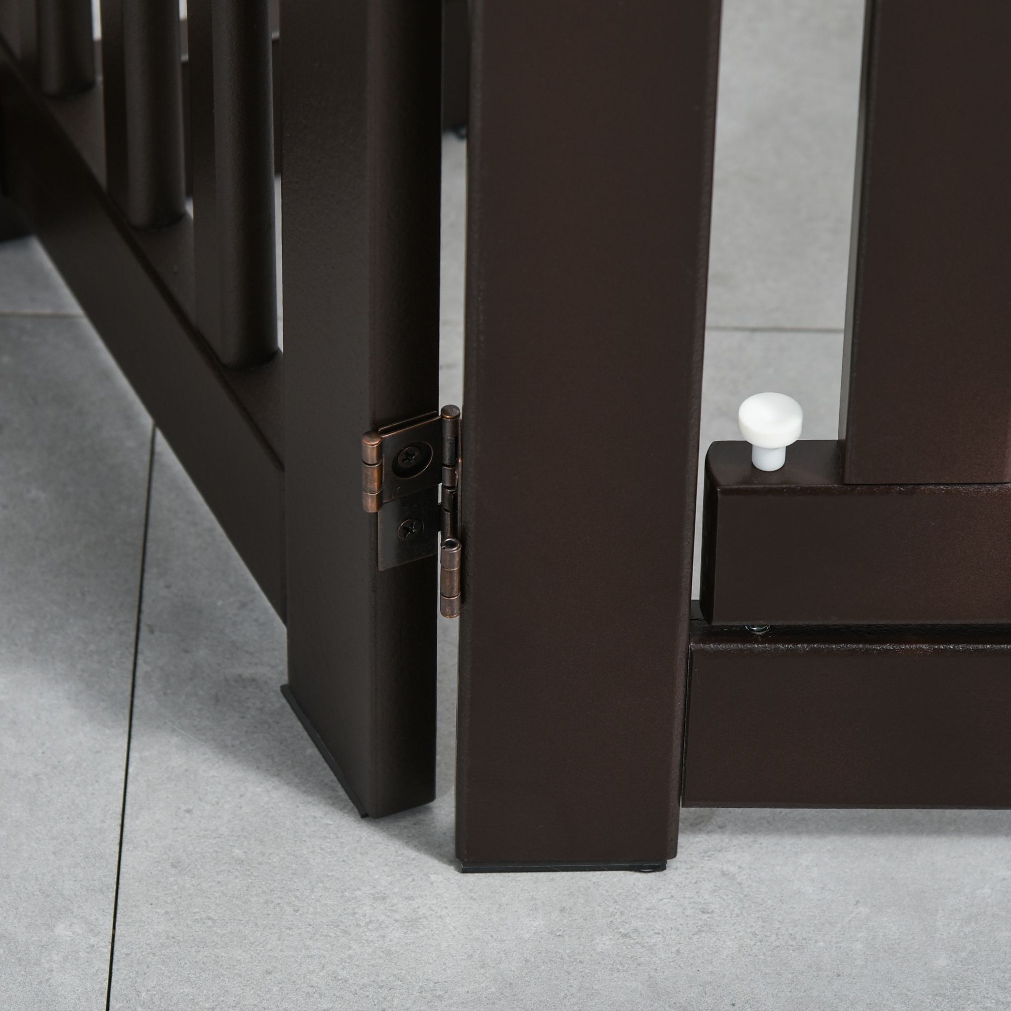 Photo inspiration: Pet Gate Freestanding Dog Gate For Stairs Wood Doorway Safety Photo Inspiration