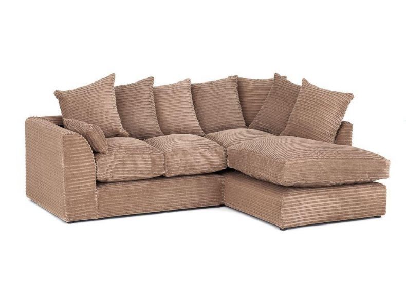 ファンシーアラモード カゴ Porto Jumbo Cord Corner Sofa - Grey