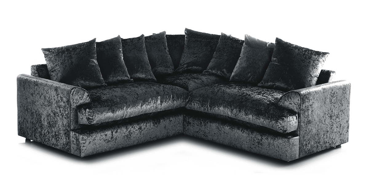 Mercury Ajo Crushed Velvet Corner Sofa