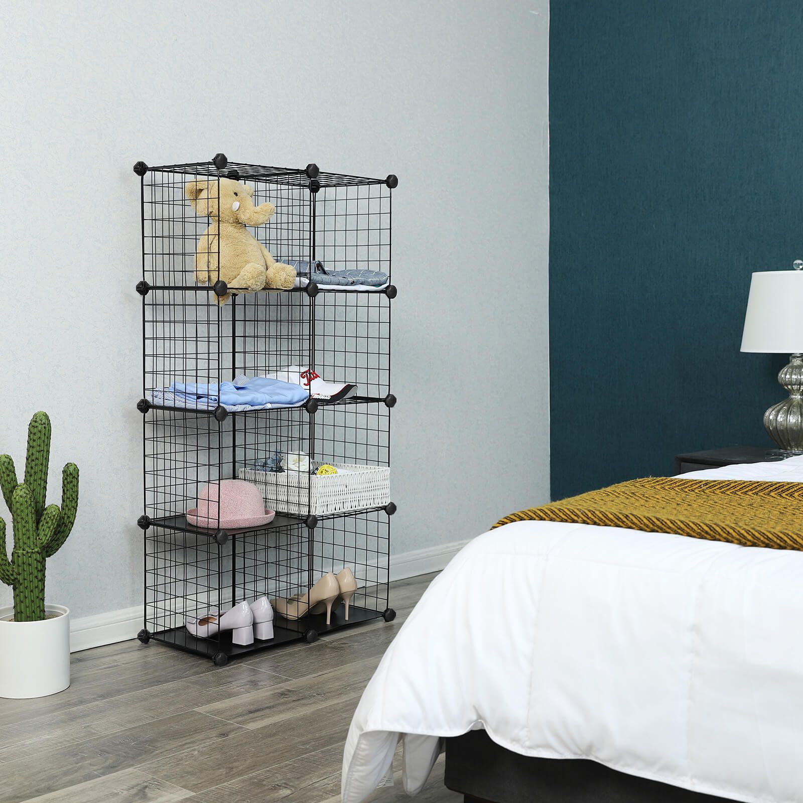 Metal Wire Modular Bookcase