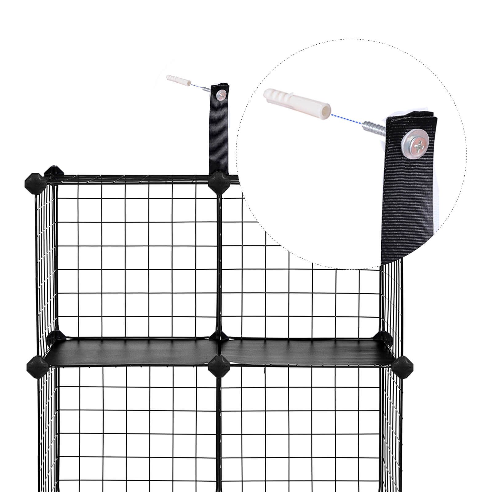 Metal Wire Modular Bookcase