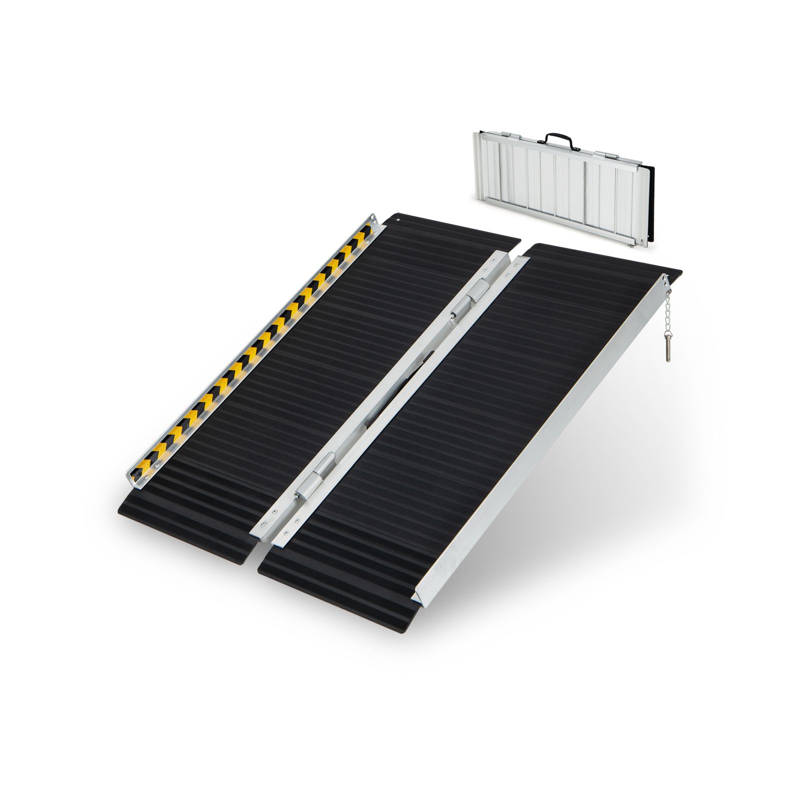 Transitional Car Ramp Portable Aluminum Wheelchair Ramp with Transition Plate-3FT