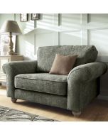 ZAZZLES Chenille Fabric Cuddle Chair - Rifle Green