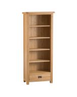 Classic Medium Wooden Bookcase - Medium Oak Finish