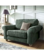ZAZZLES Chenille Fabric Cuddle Chair - Jungle Green