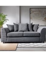 JASMINE Jumbo Cord 3 Seater Sofa - Grey