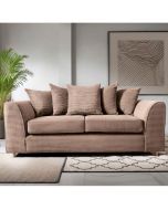 JASMINE Jumbo Cord 3 Seater Sofa - Brown