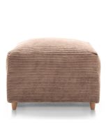 JASMINE Jumbo Cord Footstool - Brown