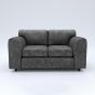 LORVANI Fabric 2 Seater Fullback Sofa - Dark Grey