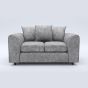 LORVANI Fabric 2 Seater Scatterback Sofa - Light Grey