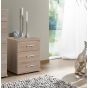 Oscar 3 Drawer Bedside Chest - Oak
