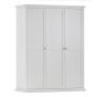 Paris Wardrobe with 3 Doors in White