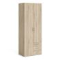 Space Wardrobe - 2 Doors 3 Drawers in Oak