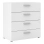 Pepe Chest of 4 Drawers in White