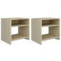 Bedside Cabinets 2 pcs Sonoma Oak 40x30x40cm Engineered Wood - Choli