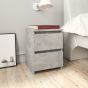 Bedside Cabinet Concrete Grey 30x30x40cm Engineered Wood