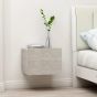 Bedside Cabinet Concrete Grey 40x30x30cm Engineered Wood - Iden