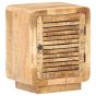 Bedside Cabinet 40x30x50cm Rough Mango Wood Natural Finish - Blais