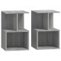 Bedside Cabinets 2 pcs Grey Sonoma 35x35x55cm Engineered Wood