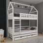 Bunk Bed - STACKWELL Bedframe without Mattress - White