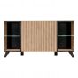 OPHELIA Display Cabinet Oak Hickory 160cm