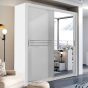 Cuba ID-12 Sliding Door Wardrobe 203cm in White Matt