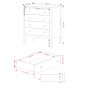 White Chest of Drawers - CASCAIS Medium Chest 4 Drawers