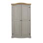 Corona 2 Door Wardrobe - Grey
